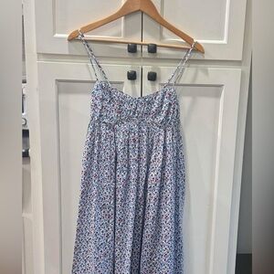 NWT J Crew Cotton Voile Empire-Waist Dress in Poppy Print.  XS